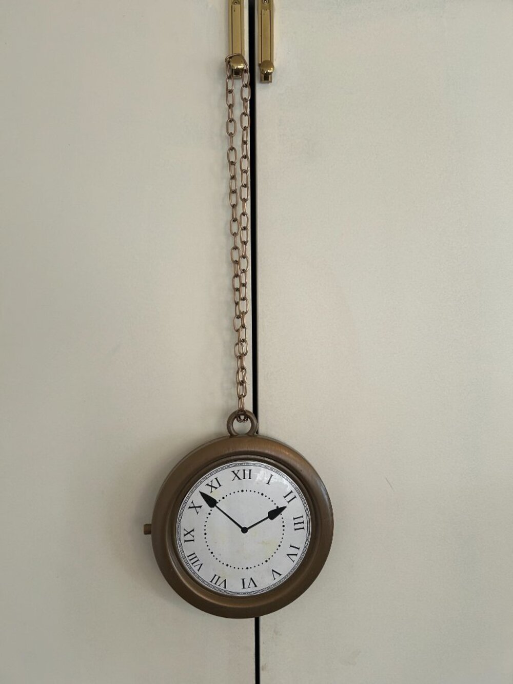 Large Plastic Clock on Chain